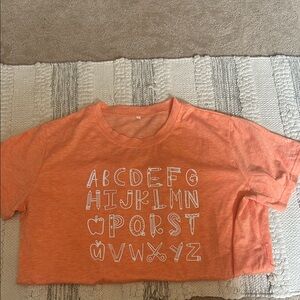 Orange Alphabet Tshirt